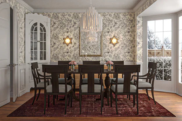 5/6-Light Modern Branch Modeling Chandelier in White or Black for Stylish Interiors-Chandeliers-Blushlighting