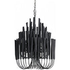 5/6-Light Modern Branch Modeling Chandelier in White or Black for Stylish Interiors-Chandeliers-Blushlighting