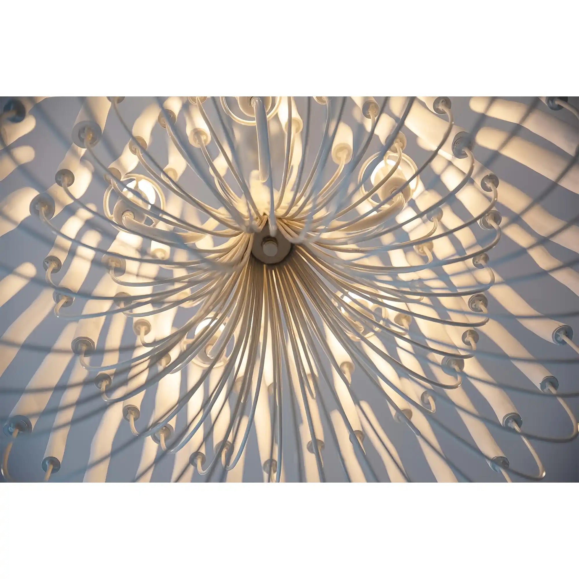 5/6-Light Modern Branch Modeling Chandelier in White or Black for Stylish Interiors-Chandeliers-Blushlighting