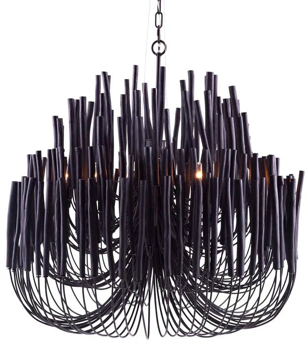 5/6 - Light Modern Branch Modeling Chandelier in White or Black for Stylish Interiors - 5 Lights / D21"*H29"WhiteWarm LightBlushlighting