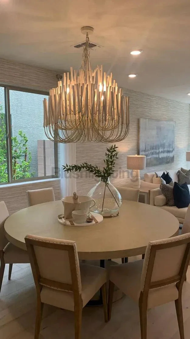5/6 - Light Modern Branch Modeling Chandelier in White or Black for Stylish Interiors - 5 Lights / D21"*H29"WhiteWarm LightBlushlighting