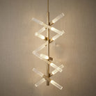 Siro Crystal Glass Helix Chandelier
