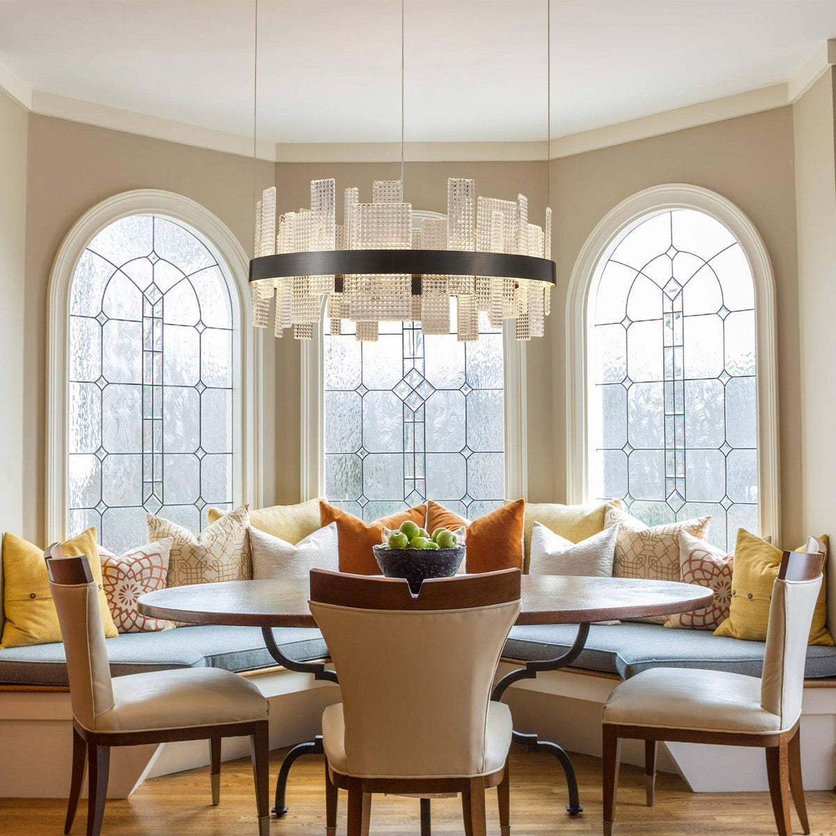 Lyra Round Glass Chandelier - view 9