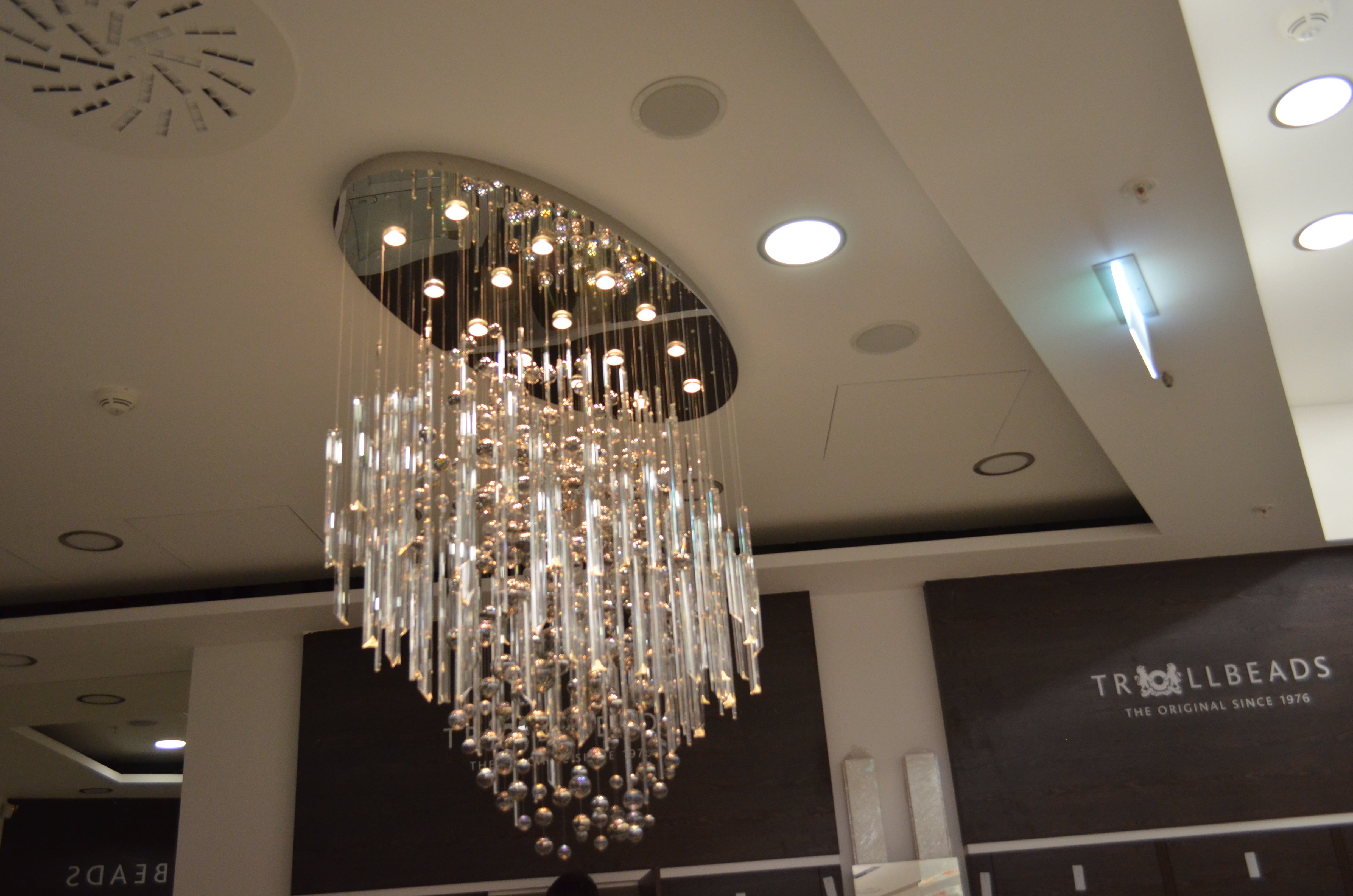 59'' Oval Chandelier for Dining Room Big Modern Glass Bubble Chandelier - Blushlighting