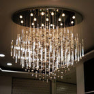 59'' Oval Chandelier for Dining Room Big Modern Glass Bubble Chandelier - Blushlighting