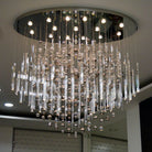59'' Oval Chandelier for Dining Room Big Modern Glass Bubble Chandelier - Blushlighting