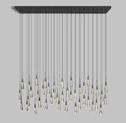 Solitaire Linear Chandelier 70"W 50"W