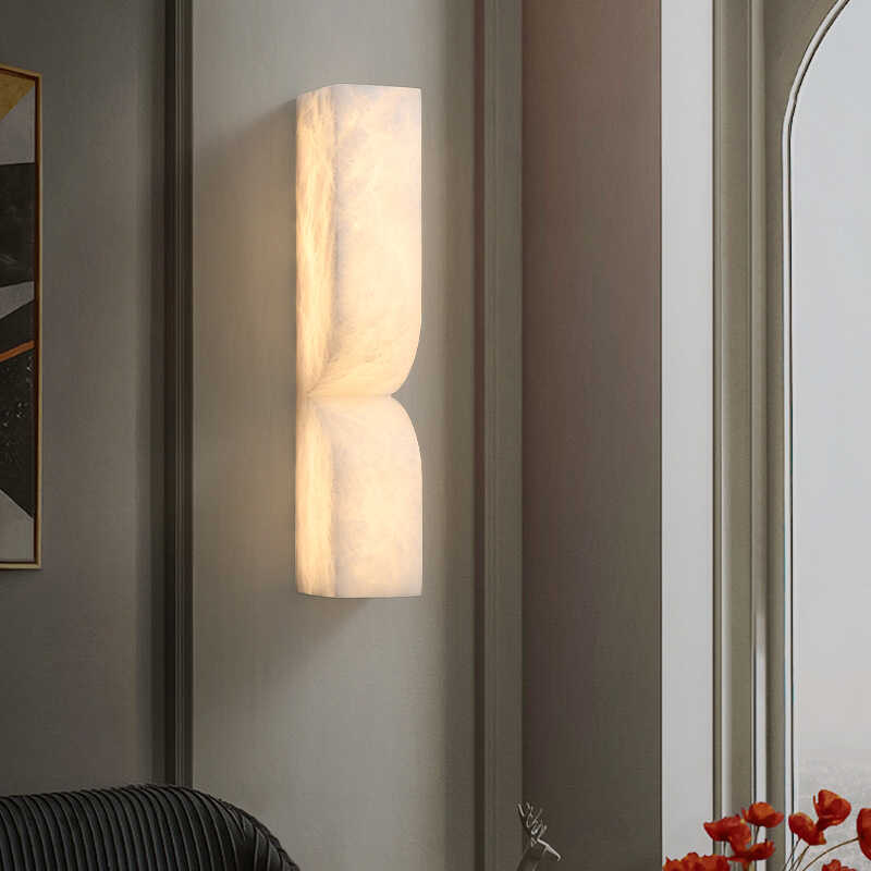 Modern Luxe Brass Natural Alabaster Wall Sconce for Entryway chandeliers for dining room,chandeliers for stairways,chandeliers for foyer,chandeliers for bedrooms,chandeliers for kitchen,chandeliers for living room KevinstudiBUives   