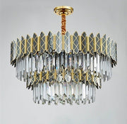 Blushlighting® Gold/Black Crystal Modern LED Chandelier For Living Room, Dining Room