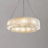 Alabaster 2-Tier Round Chandelier