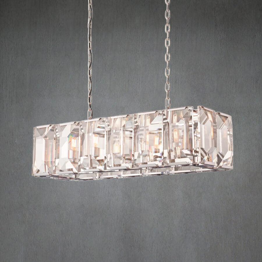 Harlew Crystal Rectangular Chandelier42''54''62''74"