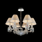 6 Lights Crystal Lighting with Lampshades - Blushlighting