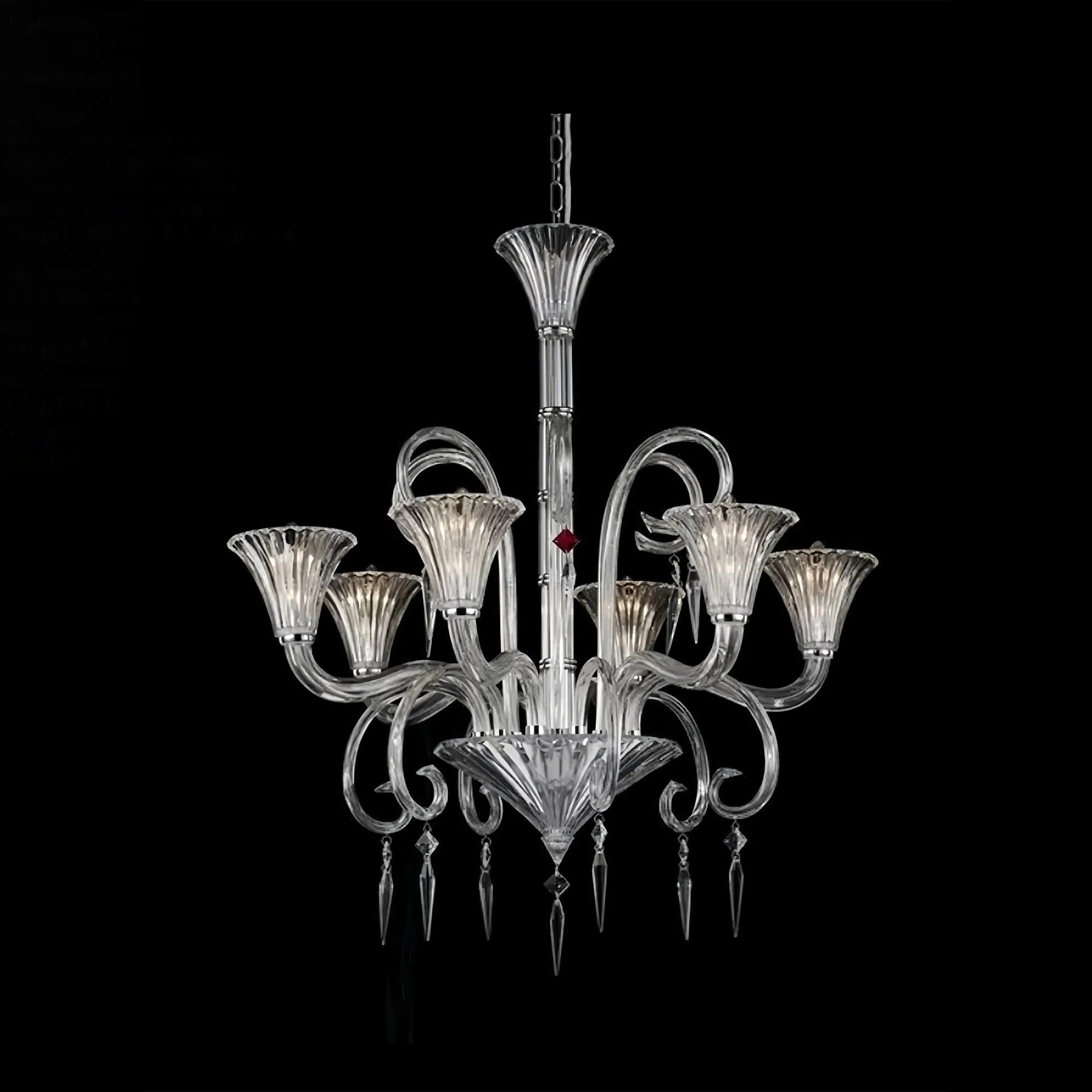 6 Lights Heritage Crystal Lighting - Blushlighting