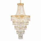 550 Square Diamond Round Pendant - Gold