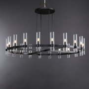 Galen Modern  Chandelier Art Blown Glass 36"