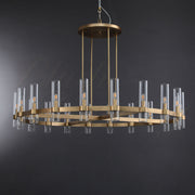 Galen Modern  Chandelier Art Blown Glass 36"