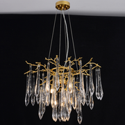 Agnes Round Branch Crystal Chandelier - Ineffable Lighting