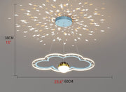 Blushlighting® Romantic Starry and Cloud-shapped Chandelier for Bedroom image | luxury lighting | cloud shape chandeliers