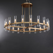 Galen Modern  Chandelier Art Blown Glass 36"