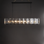 Hoden Modern Crystal Rectangular Chandelier For Dining Room, Kitchen Table Chandelier