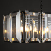 Hoden Modern Crystal Rectangular Chandelier For Dining Room, Kitchen Table Chandelier