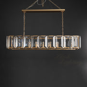 Hoden Modern Crystal Rectangular Chandelier For Dining Room, Kitchen Table Chandelier