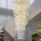 63'' Long Crystal Modern Gold Tree Branch Chandelier - GoldBlushlighting