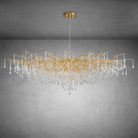 63" Modern Crystal Tree Branch Chandelier with 15 Lights - GoldRectangular - L63"Blushlighting