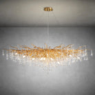 63" Modern Crystal Tree Branch Chandelier with 15 Lights - GoldRectangular - L63"Blushlighting