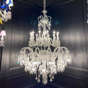 Luxury Royal Large Multi-layers Candle Crystal Chandelier  For Living Room/Hall Decoration