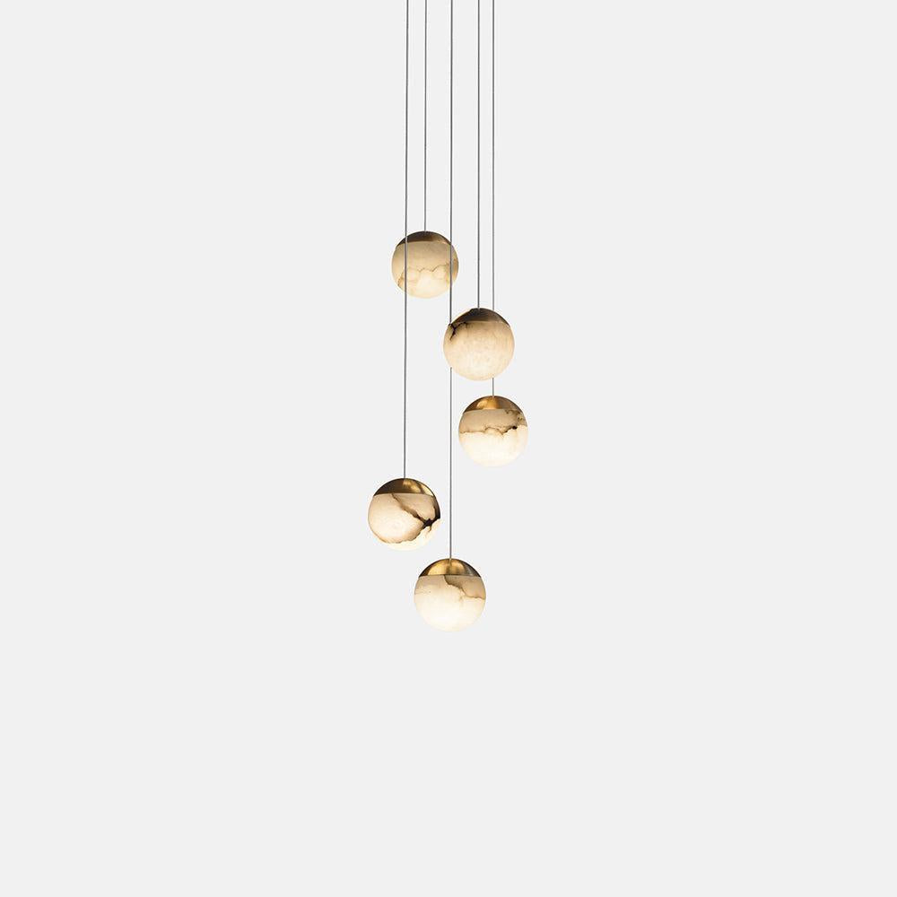 Calli 5 alabaster pendant