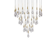 Solitaire Round Chandelier 17"W 24"W 36“W