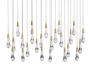 Solitaire Linear Chandelier 70"W 50"W