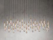 Solitaire Linear Chandelier 70"W (Customize drop 20")