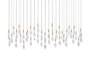 Solitaire Linear Chandelier 70"W 50"W