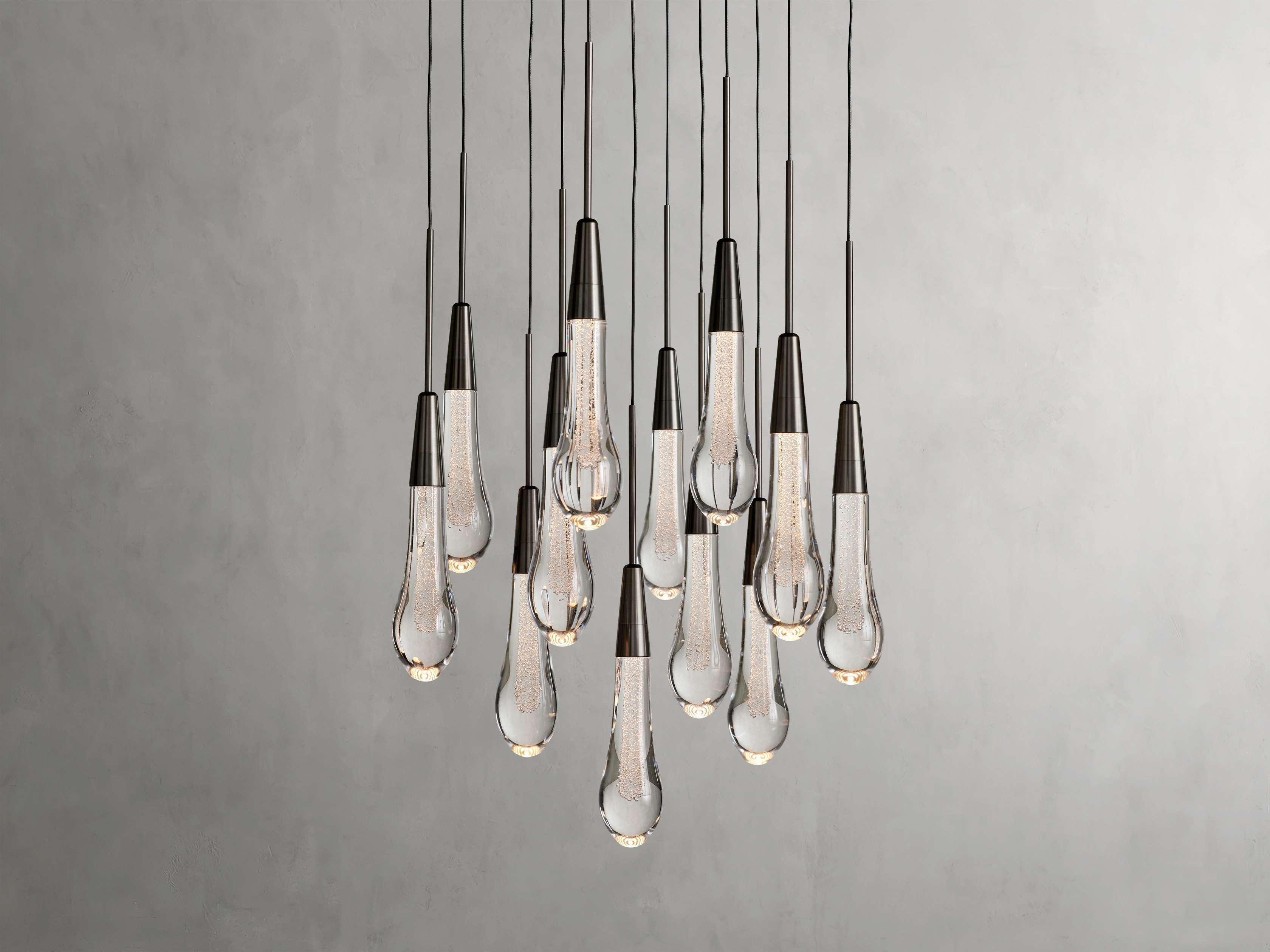 Soltaire Round Chandelier 17" 24" 36“ 58“