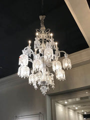 Luxury Royal Large Multi-layers Candle Crystal Chandelier  For Living Room/Hall Decoration