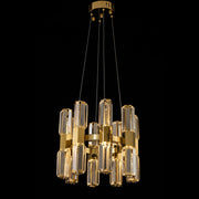 Blushlighting 3-Tier 32" Round Crystal Led Chandelier