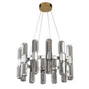 Blushlighting 1-Tier Round Crystal Led Chandelier