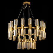 Blushlighting 3-Tier 32" Round Crystal Led Chandelier