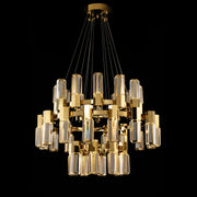 Blushlighting 3-Tier 32" Round Crystal Led Chandelier