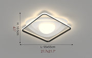 Blushlighting® Square Creative Acrylic LED Ceiling Light For Bedroom, Living Room Black