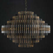 Galatea Industrial Metal Tube Chandelier For Living Room, Dining Room