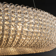 Hallow Round Crystal Led Ring Chandelier 32'' 41" 59"