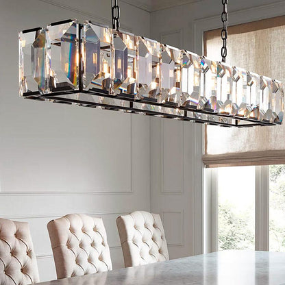 Harlew Crystal Rectangular Chandelier42''54''62''74"