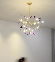 Blushlighting® Flims | Colourful Agate Art Multicoloured Chandelier