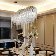 Modern Italian Style Tassel Art Chandelier Creative Light Fixture for Living/ Dining Room/ Cafe/ Show Room