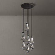 Silas Modern Raindrop Round Chandelier For Living Room 18''- 7-Lights