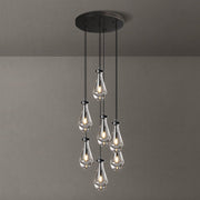 Silas Modern Raindrop Round Chandelier For Living Room 18''- 7-Lights