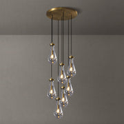 Silas Modern Raindrop Round Chandelier For Living Room 18''- 7-Lights